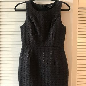 Textured Houndstooth Shift Dress